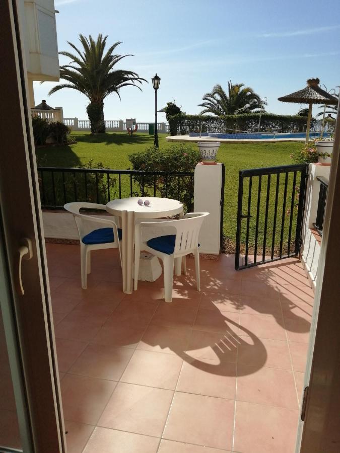 Sea & Pool View Garden Apartment Las Palmeras Nerja Extérieur photo