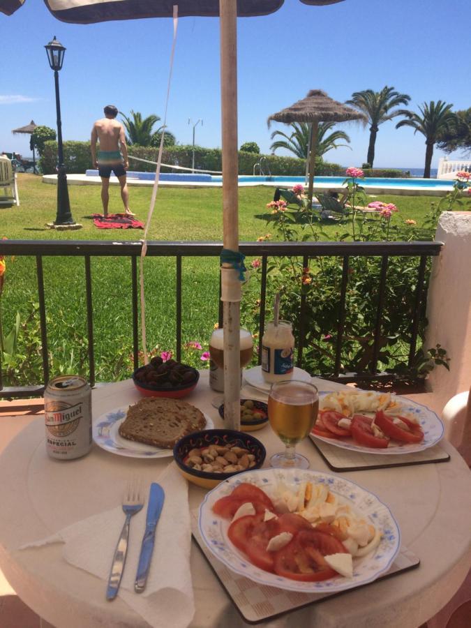 Sea & Pool View Garden Apartment Las Palmeras Nerja Extérieur photo