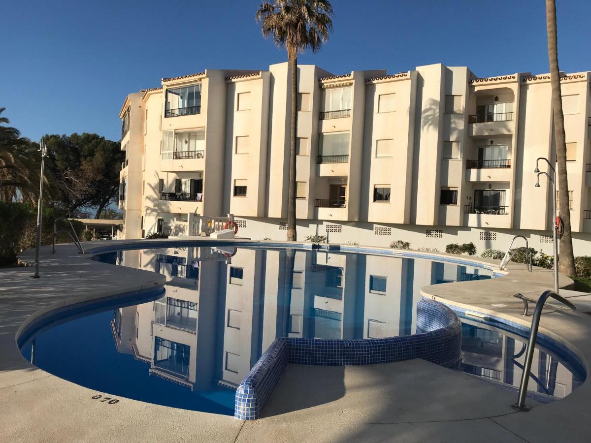 Sea & Pool View Garden Apartment Las Palmeras Nerja Extérieur photo